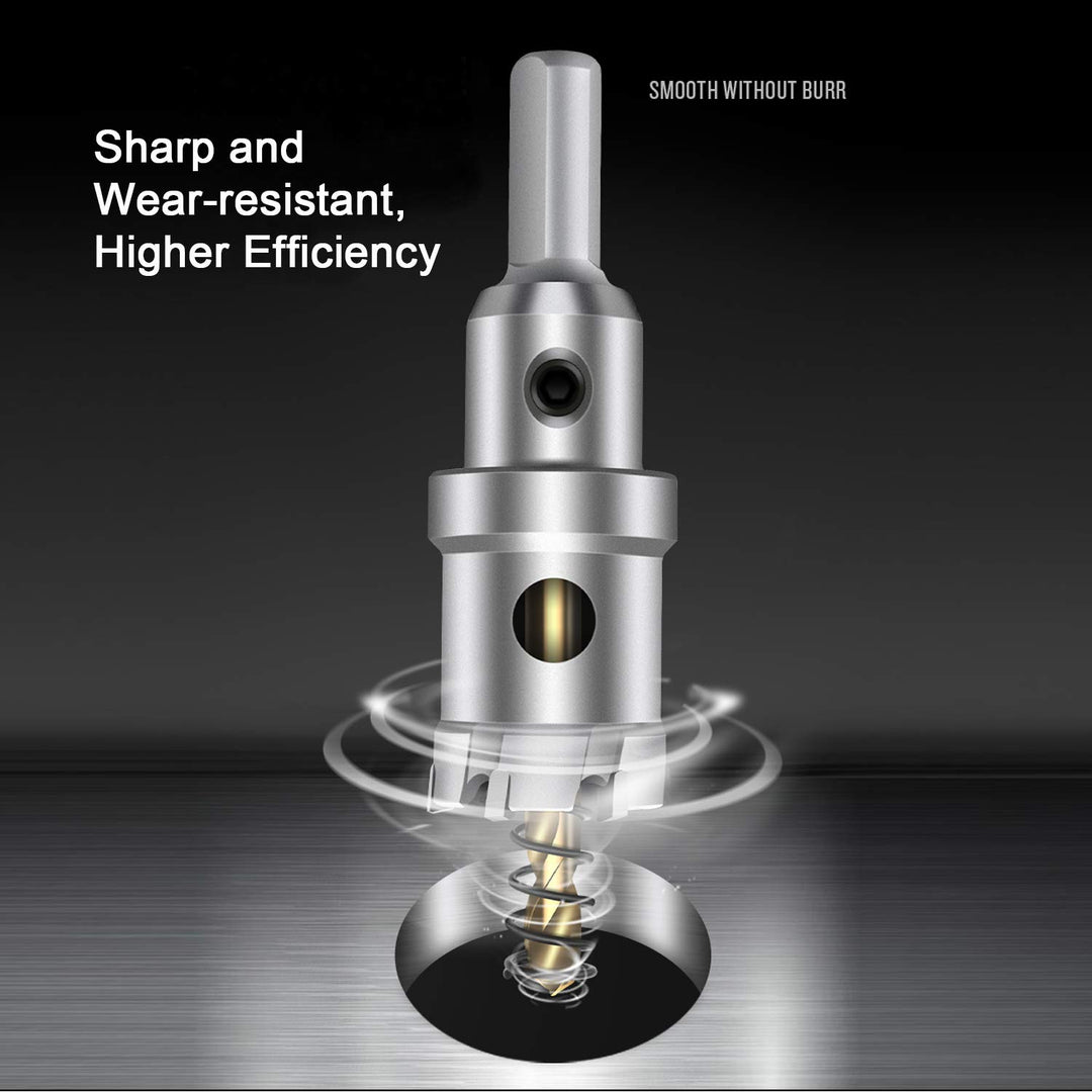 ASNOMY 8pcs grosses Lochsäge Hartmetall-Bohrer, 16–60 mm, hochwertiger TCT-Bohrer-Lochsägen-Set, tit