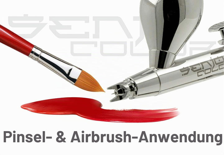 Senjo Color ® Airbrush Farben Set (Für Gesicht &amp; Körper) Bodypainting Farben 5 x15ml oder 75ml Farbe