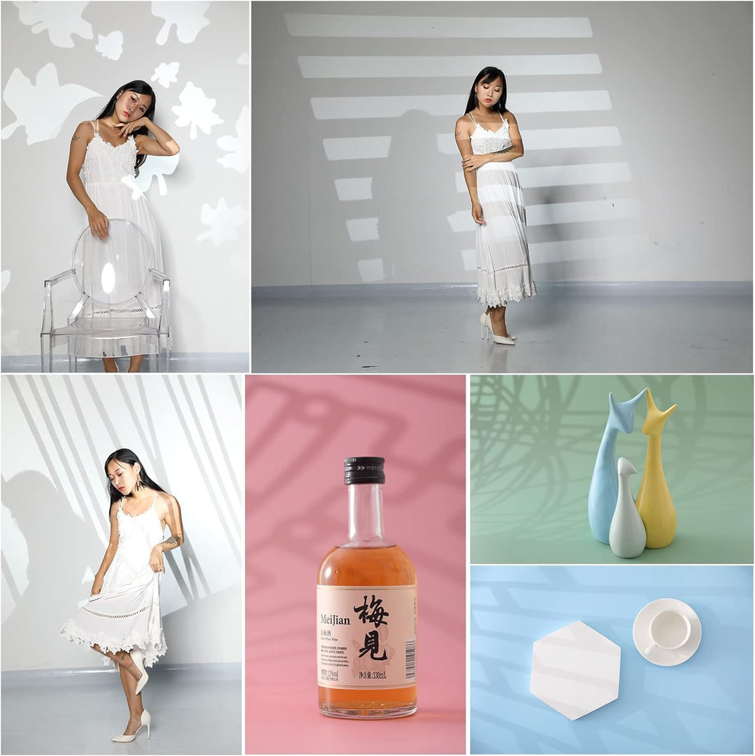 GOBO Sets für Soonpho Aluminiumlegierung Optischer Konische Snoot, 8 x Gobos Grafikkarten Metallplat