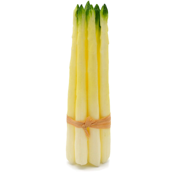 Fake Spargel Bund mit 8 Stangen Attrappe aus Kunststoff Dekoration Lebensmittelattrappe Gemüse Requi