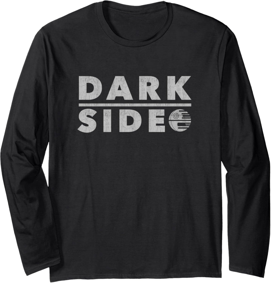 Star Wars Dark Side Over & Out Death Star Langarmshirt
