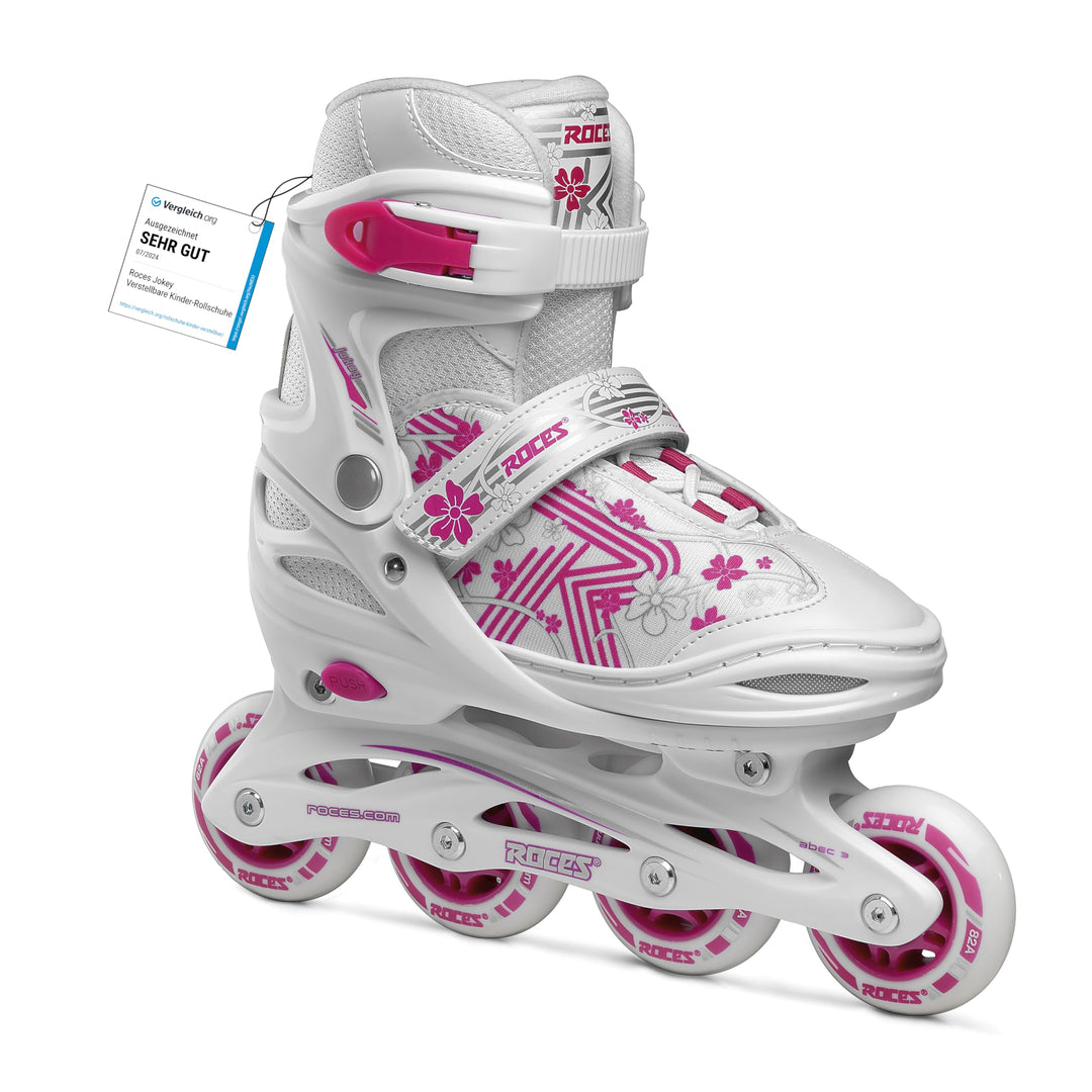 Roces Mädchen Jokey 3.0 Girl Inline-Skates 26/29 white-pink, 26/29 white-pink