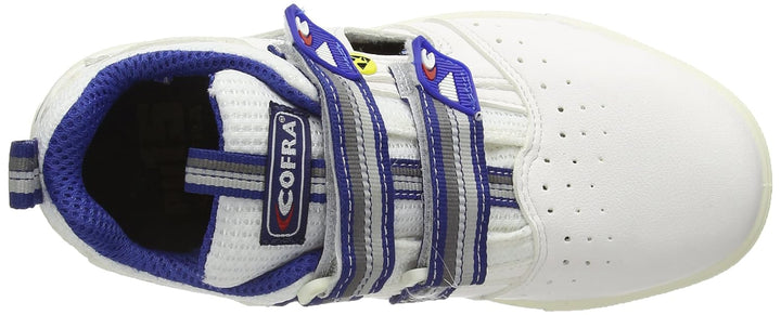 Cofra 35120-002.W36 FADE S1 P ESD SRC Sicherheitssandalen, Weiss/Hellblau, Grösse 36, 36