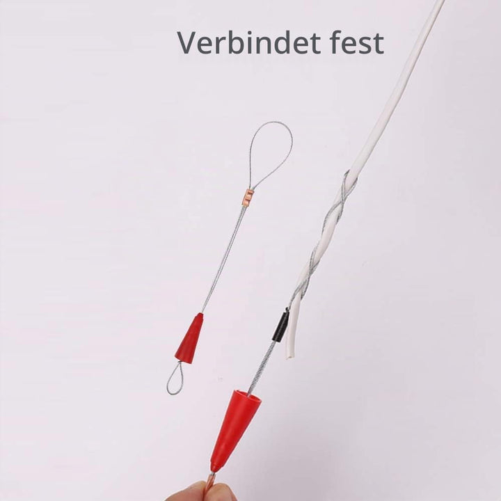 QZATACAEN Fish Line Wire Puller Through Wall Wire Threader Fish Plus Fish Cable Lock with Easy Grip