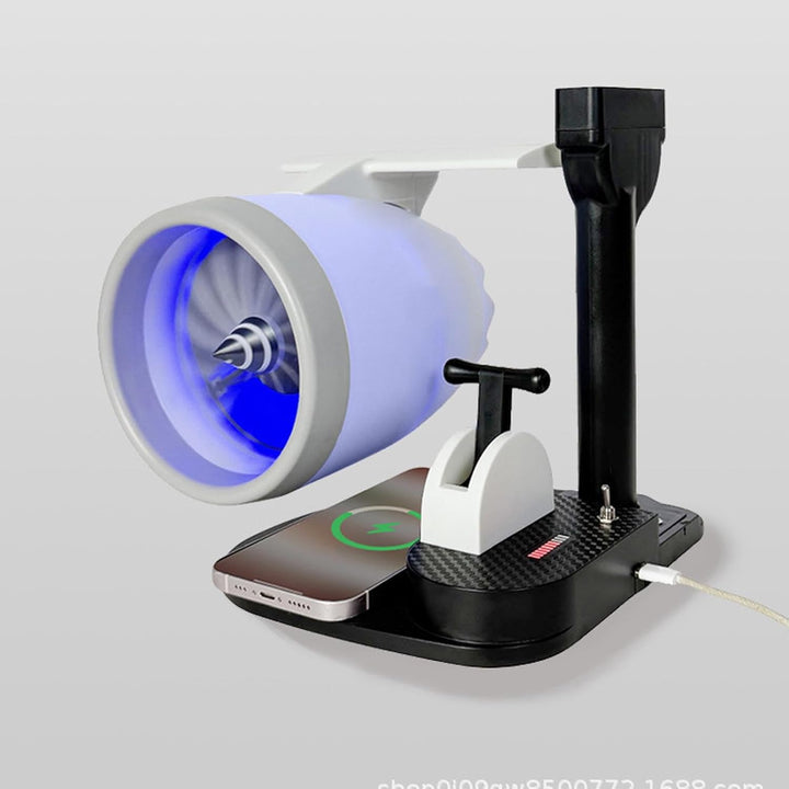 Turbojet -Desktop -Lüfter mit Luftbefeuchter, Flugzeugstrahlmotorendesschungsventilator, JET -Motor