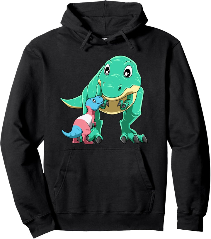 Transgender Dino Mama Pullover Hoodie