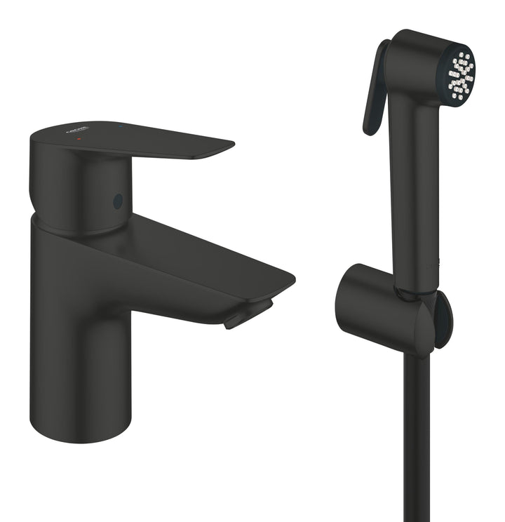 GROHE StartEdge, Waschtischarmatur mit Bidet-Duschkopf (WC Dusche für die Toilette im Bad, Handbraus