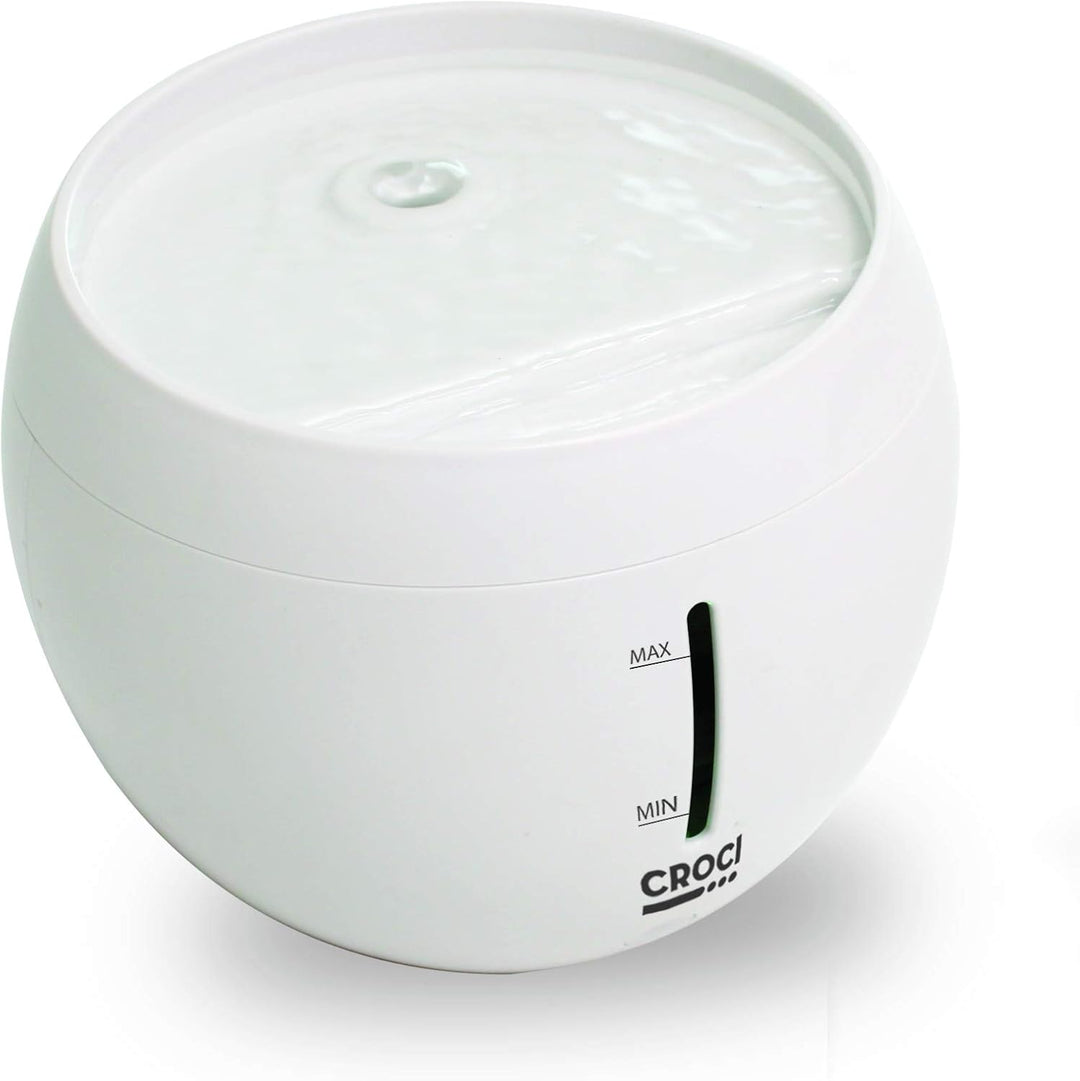 Croci Aqua-Brunnen für Katzen und Hunde, TDS-Wasserqualitätsanzeige, doppeltes Filtersystem, Wassers