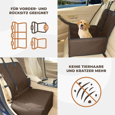 Extra Stabiler Hunde Autositz - Hochwertiger Auto Hundesitz für kleine bis mittlere Hunde - Verstärk