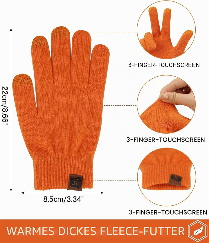 Bequemer Laden Damen Winter Warm Touchscreen Handschuhe Thermo Winterhandschuhe Kaschmir Strickhands