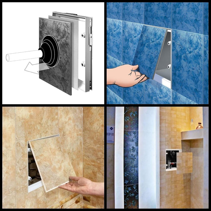 Armar Trading LTD Solarziegel Mauer Zugang zum Schild von 250x300mm Tür hatch magnetische Inspektion