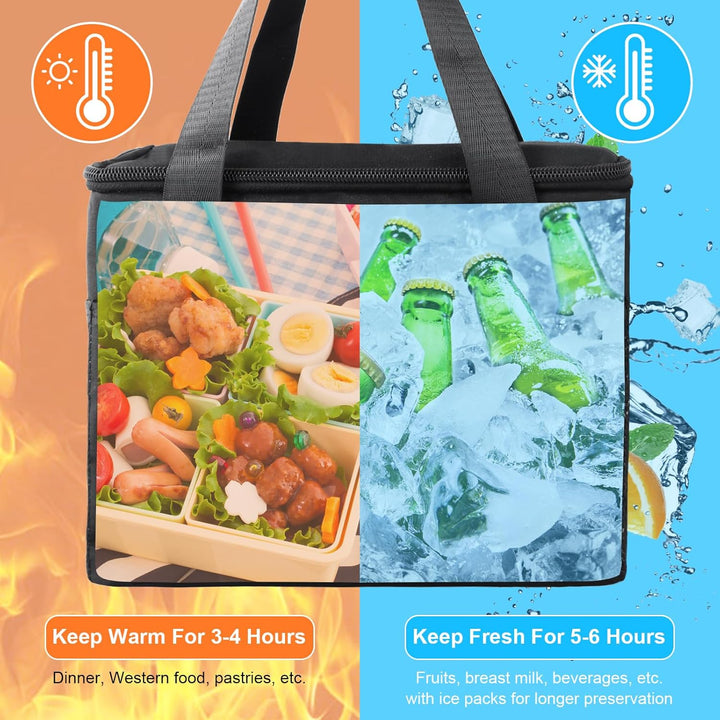 3 in 1 Lunchbox mit Fächern, Bento Box 2800ml mit Tasche, Auslaufsichere Essensbox 3 Lagen Stapelbar