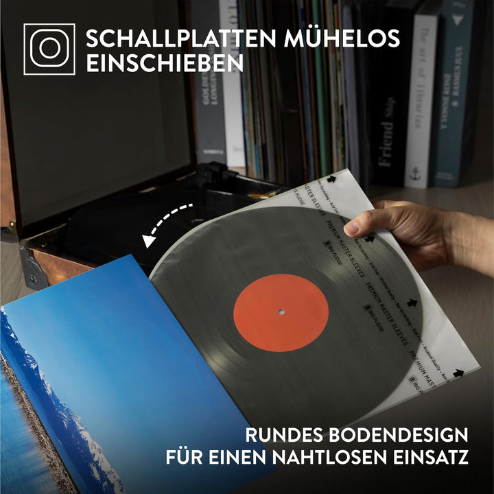 Big Fudge 25er Pack 12 Zoll Schallplatten Innen Hüllen - 25x 12" Schallplatten LP Aufbewahrung Schut