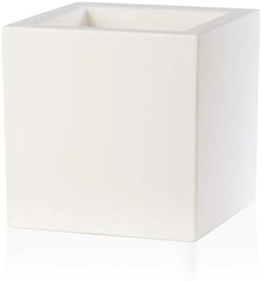 TERAPLAST Blumentopf Schio Cubo 25 cm Made in Italy recyclebar 25 cm Anthrazit, 25 cm Anthrazit