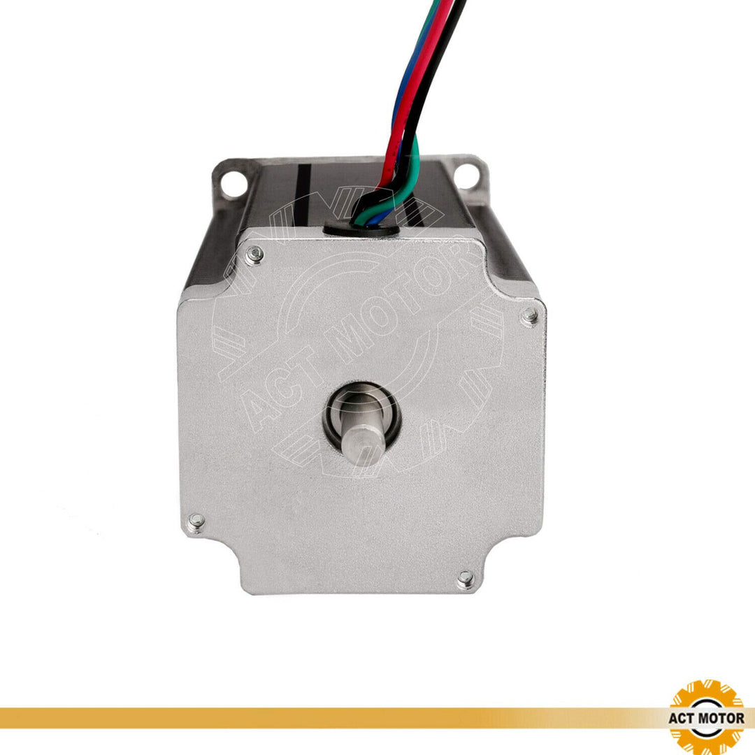 DE-SHIP FREE 1PC 23HS2442B Nema23 Schrittmotor 112mm 425oz-in 4.2A round double Shaft Φ8mm Bipolar 1