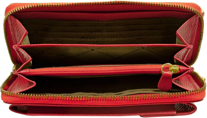 BRAUN BÜFFEL Asti Handytasche Leder 19 cm Rot, Rot