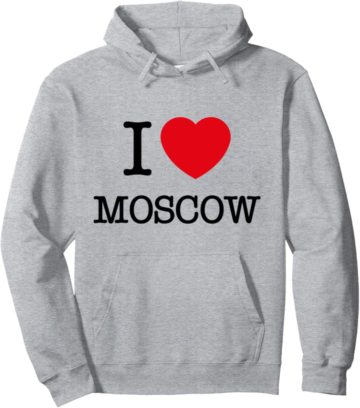 I Love Moscow Russia Novelty Graphic Tees & Cool Designs Pullover Hoodie