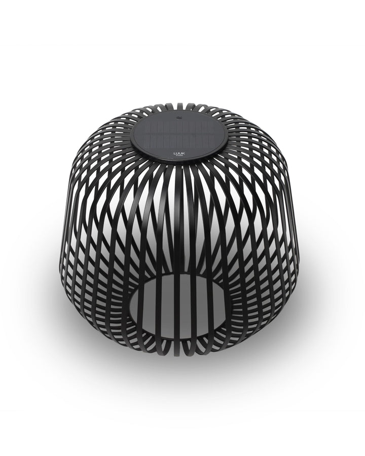 LUUK Studio Kabellose Solar Tischleuchte in minimalistischem Design, aufladbarer Akku via USB-C und