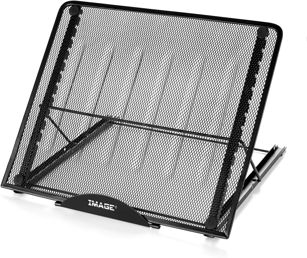 IMAGE Laptopständer Aluminium Notebook Ständer Multiwinkel verstellbare Halterung mit Gummipolster f