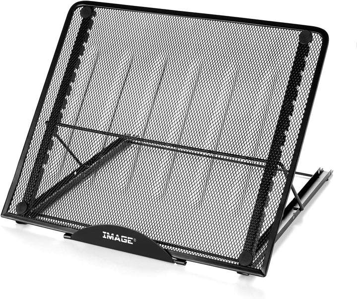 IMAGE Laptopständer Aluminium Notebook Ständer Multiwinkel verstellbare Halterung mit Gummipolster f