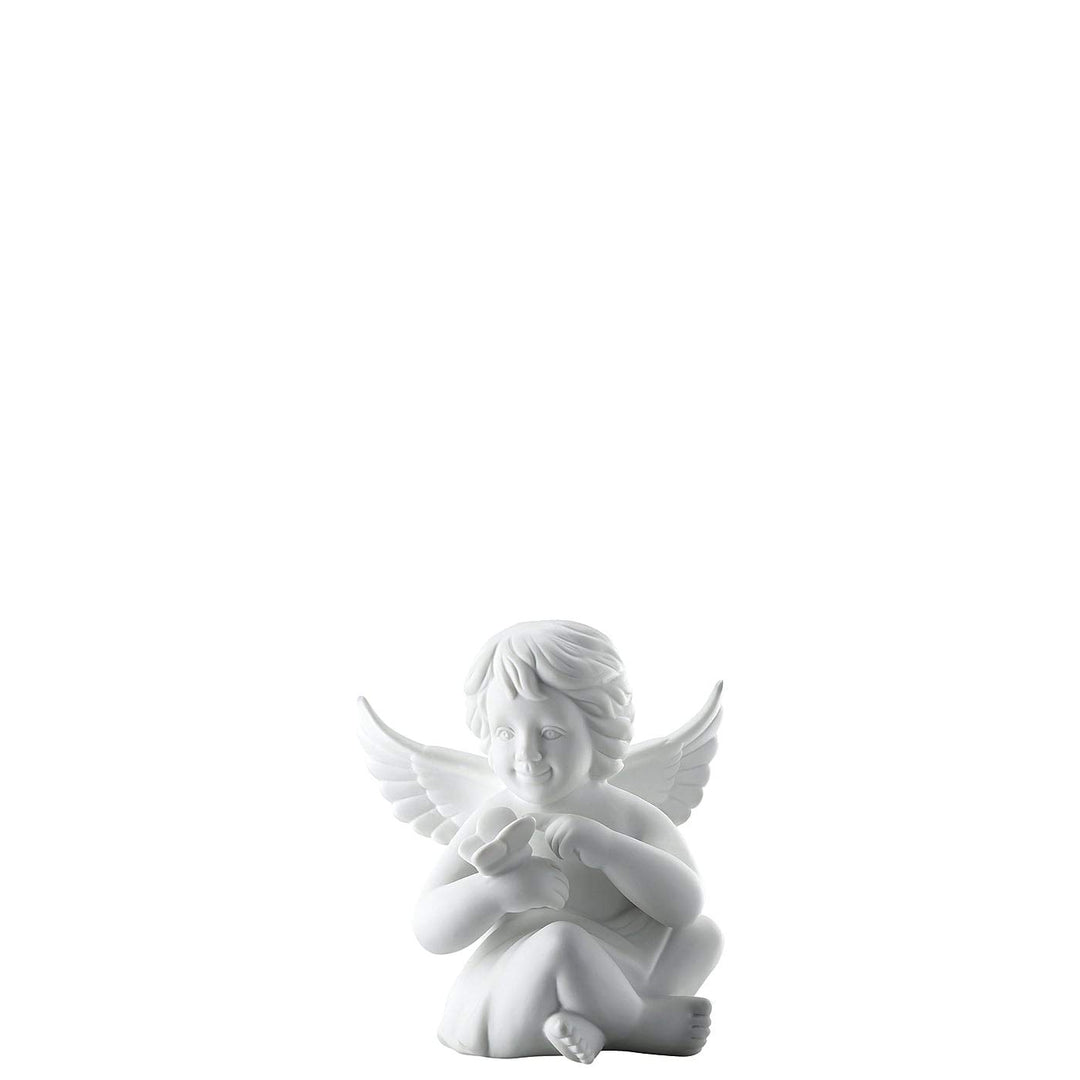 Engel gross Weiss matt Engel mit Schmetterling