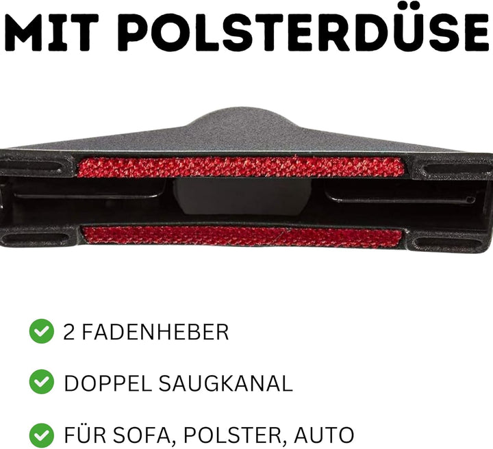 Set Staubsaugerdüse Möbelpinsel Fugendüse Polsterdüse passend für Makita DCL184 DCL280 DCL180 DCL286