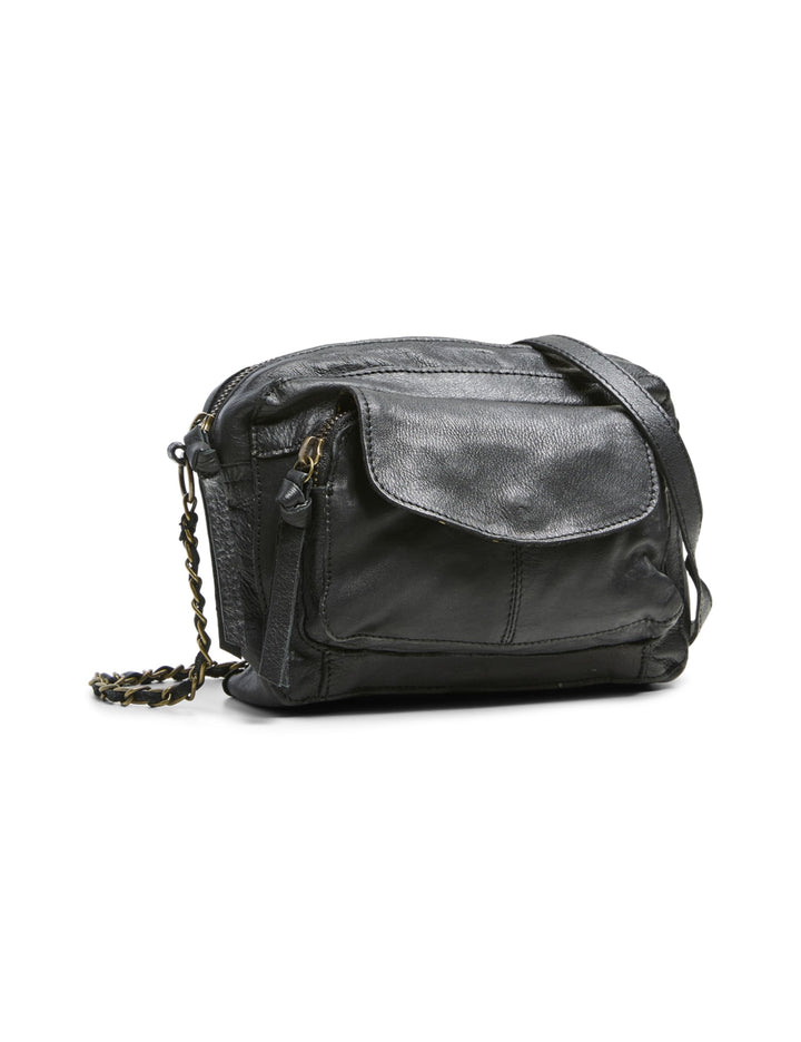 PIECES Damen Pcnaina Leather Cross Body Fc Noos Umängetasche Schwarz, Schwarz