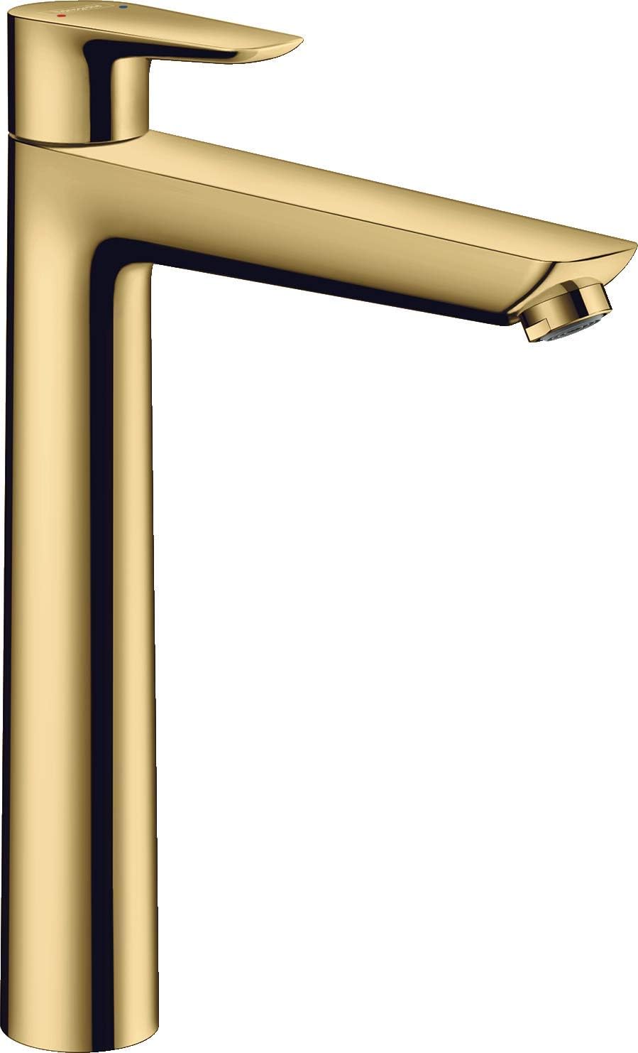 hansgrohe Wasserhahn Talis E (wassersparende Armatur mit hohem Auslauf 240mm, Zugstangen- Ablauf), P