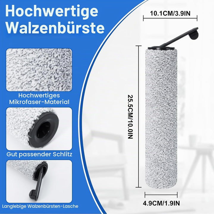 Bürstenrolle Ersatzteile für Dreame H11 Core / H12 Nass- und Trockensauger, 2 Bürstenrolle + 1 Reini