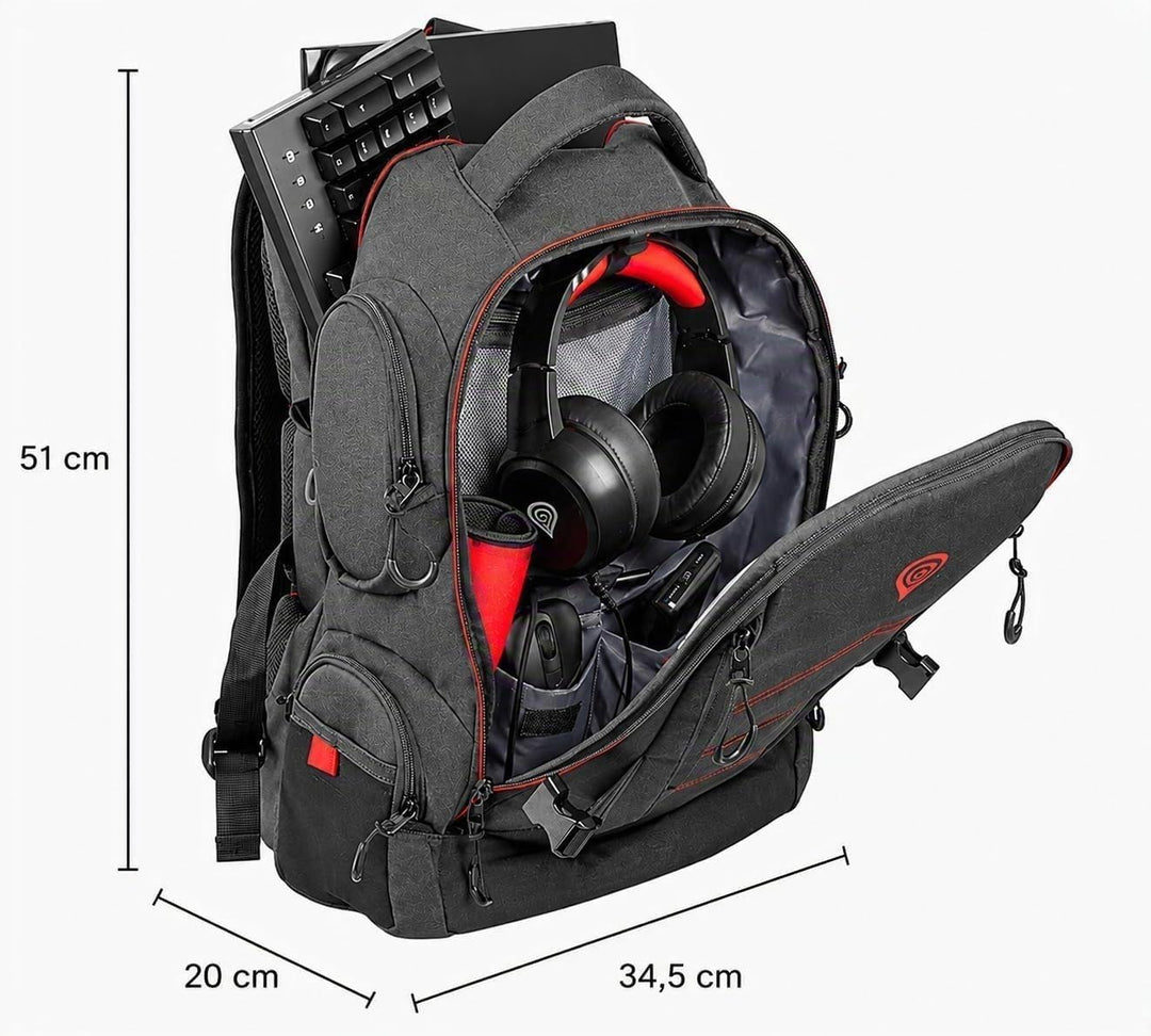 Genesis Notebook Rucksack PALLAD 550 schwarz (17,3")
