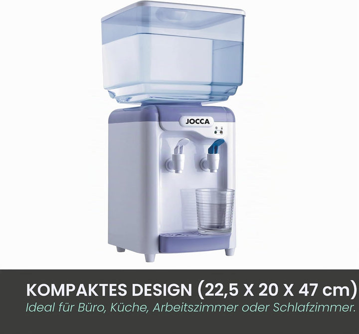 Jocca 1102 Wasserspender mit Tank, Weiss und Lila, 23x23x47,5 cm Blanco Y