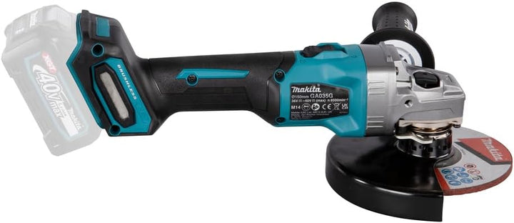 Makita GA035GZ Akku-Winkelschleifer 40V max. (ohne Akku, ohne Ladegerät), Petrol