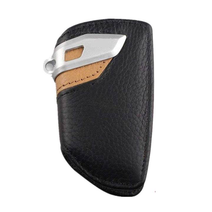 Auto echtes Leder Smart Key Cover Fall für BMW(Blade Gelb), Blade Gelb