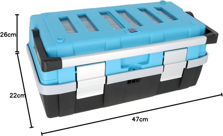 HAZET Kunststoff-Werkzeugkasten 190L-2 | leer | 26,4 x 22,8 x 47,4 cm | robuster Werkzeugkasten für