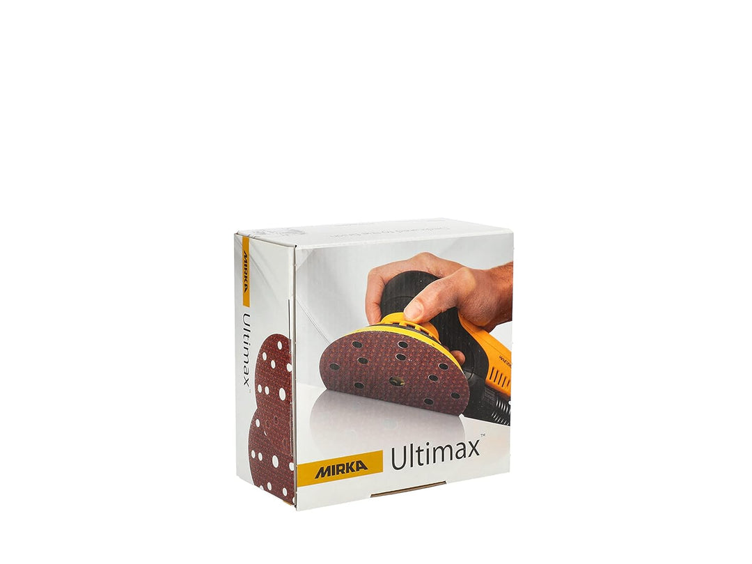 Mirka Ultimax Schleifpapier Ø 150mm Klett 15-Loch / Korn P120 / 50 Stk / Für 150mm Exzenter und Schl