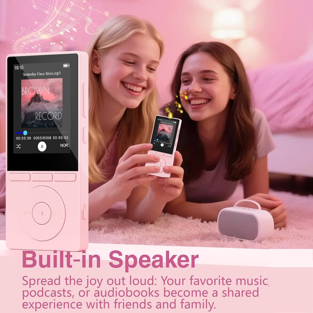 64GB MP3 Player with Bluetooth 5.3, Music Player with HiFi Sound for Sports Runners, 2.4" Screen MP3
