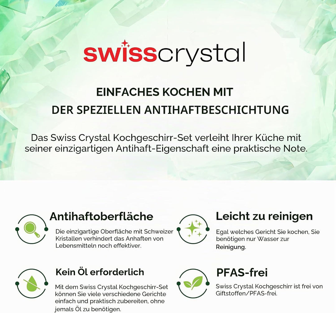 Karaca Swiss Crystal Induktions-Kochtopf, 18 cm, cremig Saucepan 18cm Cremefarben, Saucepan 18cm Cre