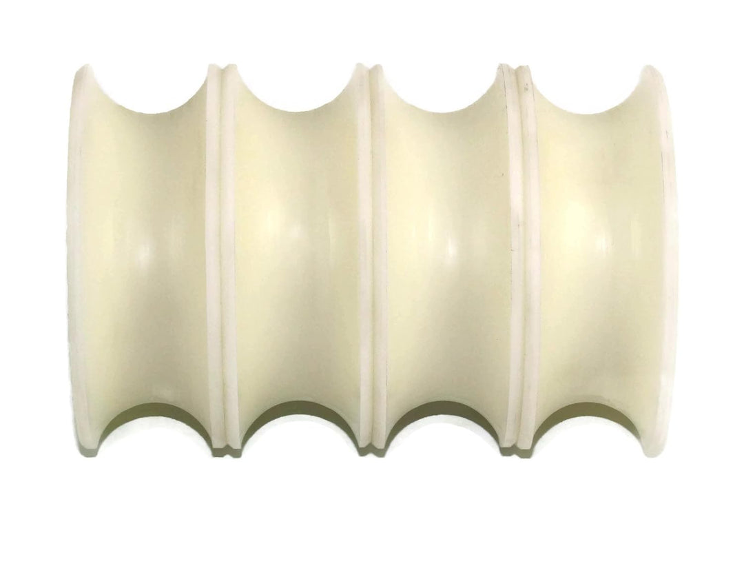 Set mit 4 x 80 mm mit Pulley Nylon mit verschiedenen mit Nut, hergestellt in der EU, 25 mm Groove-12