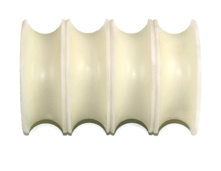 Set mit 4 x 80 mm mit Pulley Nylon mit verschiedenen mit Nut, hergestellt in der EU, 25 mm Groove-12