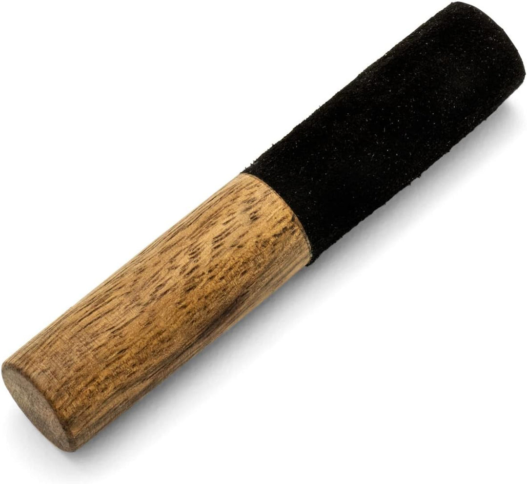 Klangschalen-Set KATHMANDU mit bauchiger Klangschale 11 cm, flachem Kissen und Lederklöppel