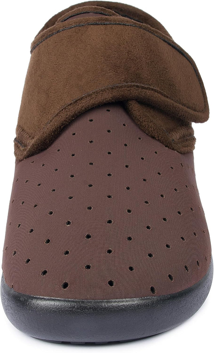 Aerosoft Stretch 10 Klett-Hausschuh Damen &amp; Herren – leicht, Wechselfussbett, Weite G–H, rutschhemme