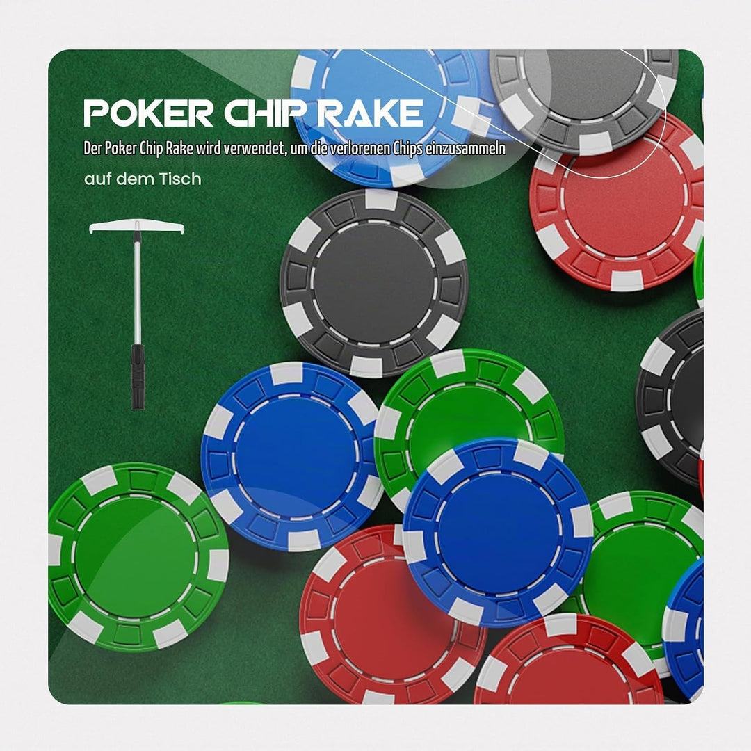 DOITOOL Poker- Chip- Push, Poker-Chip-Push-Chips Harrow Collector Teleskop-Poker-Chips-Sammelstange