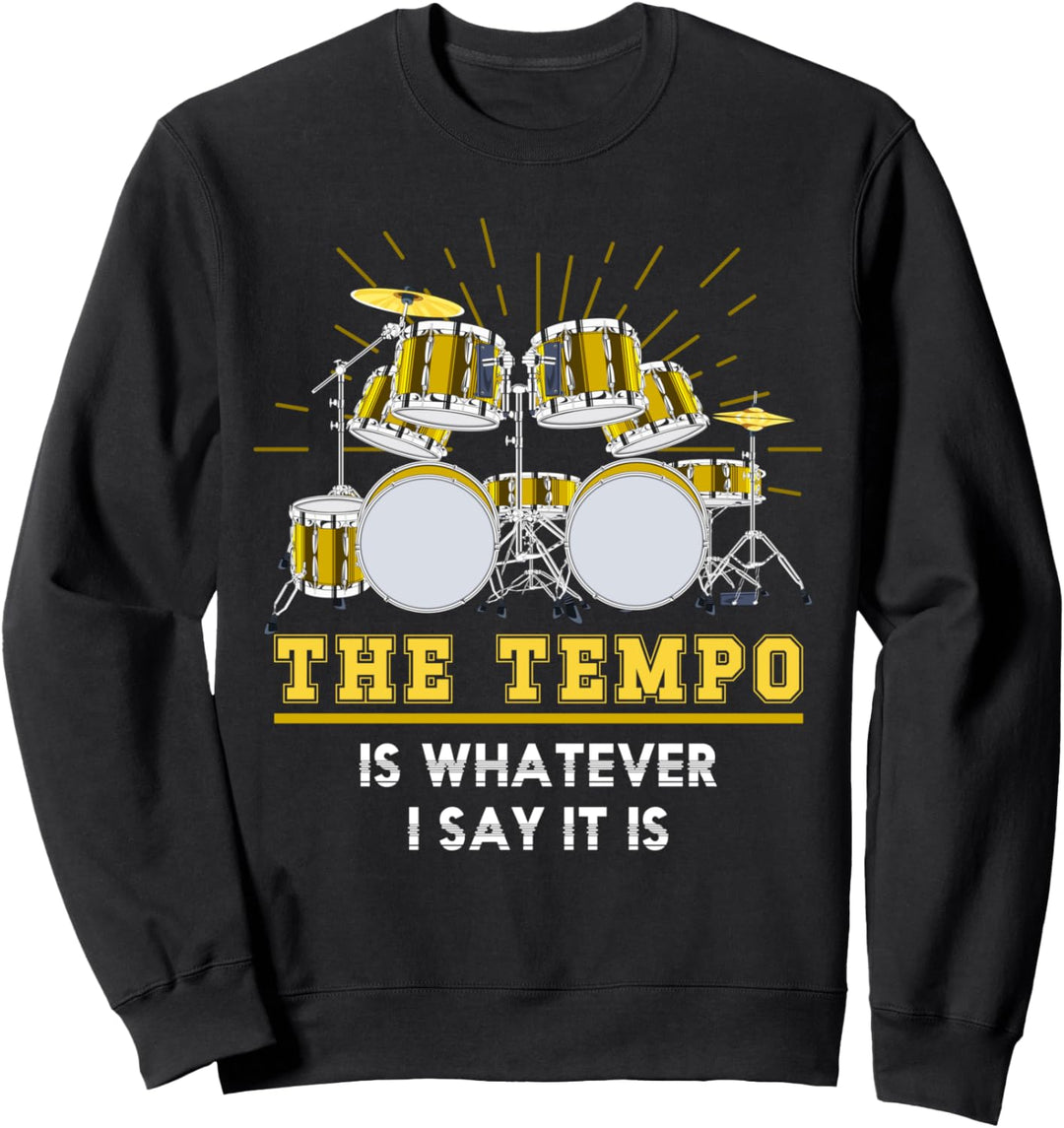 Rock Musik Drummer Hobby Schlagzeuger Lustiges Schlagzeug Sweatshirt
