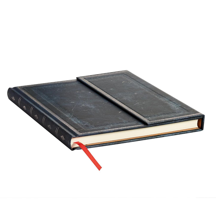 Inkblot (Old Leather Collection) Ultra Lined Journal (Wrap Closure): Hardcover, 120 gsm, ribbon mark