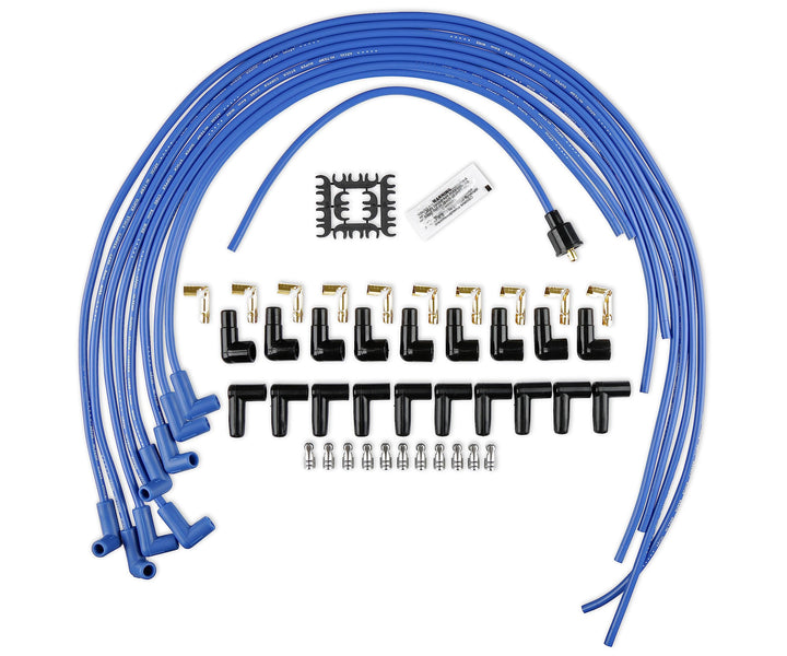 ACCEL 4039B Super Stock Zündkerzen-Draht-Set, 8 mm, Blau