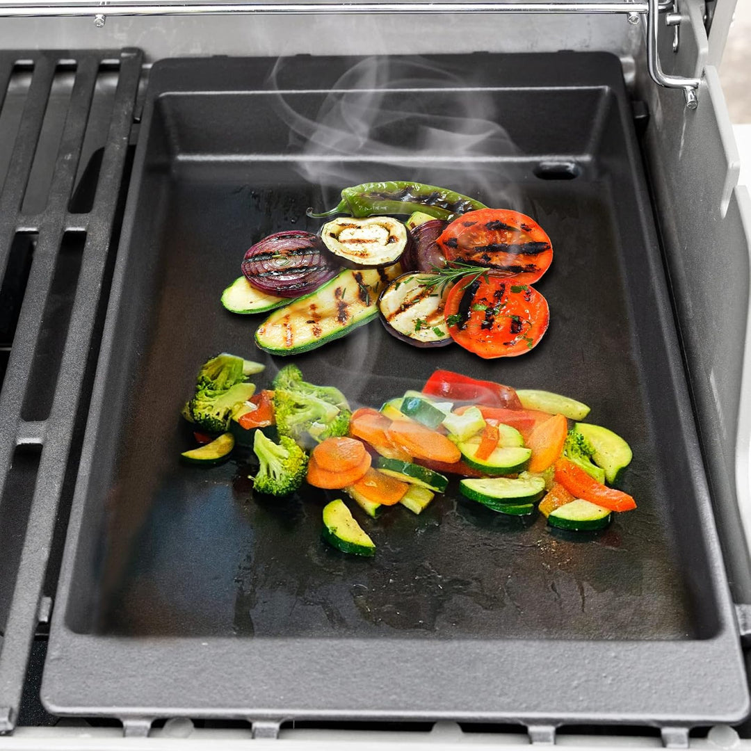 Onlyfire BBQ Gusseisen Plancha Grillplatte Grill Griddle für Weber Spirit 200/300 serie & Weber Spir
