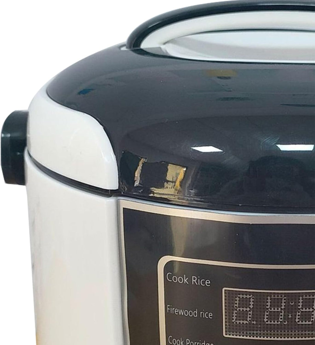 Dpofirs 2L Mini-Reiskocher, Antihaft-Topf, 2-4 Personen, Touch-Taste, Warmhaltefunktion, Kompakt und