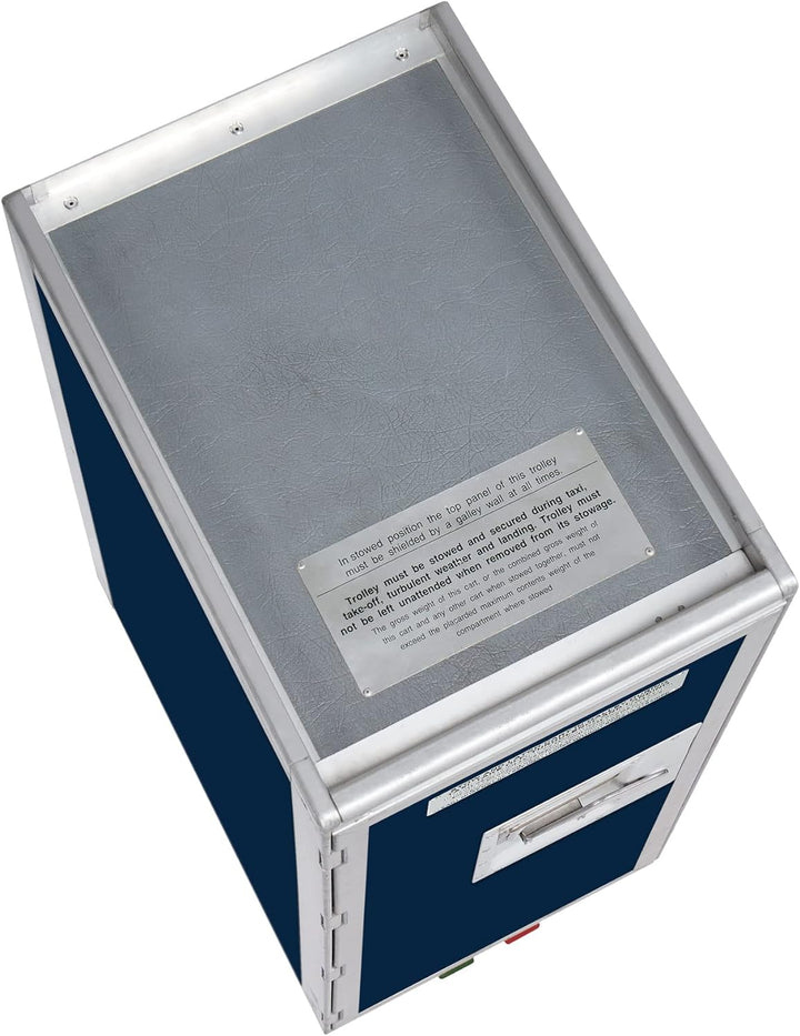 VanDeBord Flugzeugtrolley Uni Airlineblau, Gebrauchtes Original aus der Luftfahrt - ausgemustert und