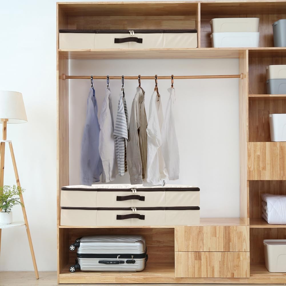 iwill CREATE PRO Faltbarer Unterbett-Aufbewahrungskorb mit strapazierfähigem Stoff für Kleidung, Sch