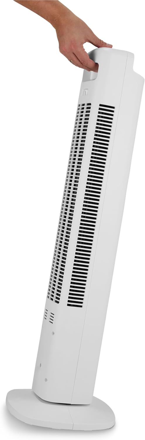 MEDION P15 TF Turmventilator mit Fernbedienung (5 Geschwindigkeitsstufen, leiser Schlafmodus, 45 Wat